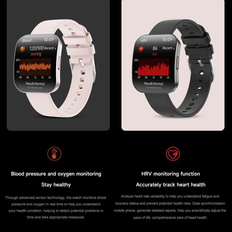 TBD06059037_B10.webp QS08 1.85 Inch Full-Screen Smart Watch with Real-Time Heart Rate/Blood Glucose/Blood Oxygen Monitor, SOS Alert, Sleep Tracking - Image 11