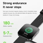 QS08 1.85 Inch Full-Screen Smart Watch with Real-Time Heart Rate/Blood Glucose/Blood Oxygen Monitor, SOS Alert, Sleep Tracking - Image 16