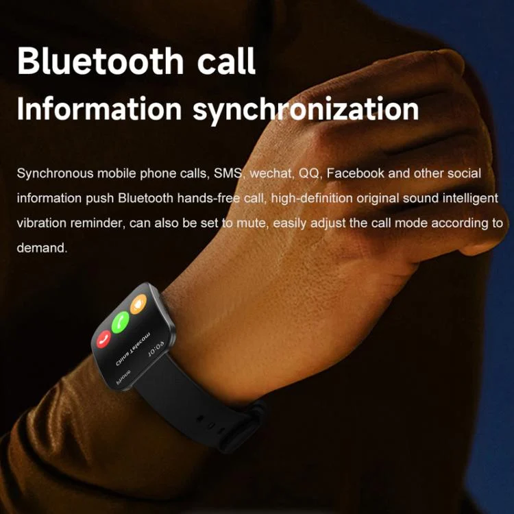 TBD06059037_B6.webp QS08 1.85 Inch Full-Screen Smart Watch with Real-Time Heart Rate/Blood Glucose/Blood Oxygen Monitor, SOS Alert, Sleep Tracking - Image 7