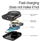 For Apple Watch 1/2/3/4/5/6/7/8/9/10/SE Portable Magnetic Wireless Charger Type-C Smart Wireless Charger - Image 4
