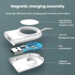 For Apple Watch 1/2/3/4/5/6/7/8/9/10/SE Portable USB Magnetic Wireless Charger - Image 8