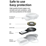 For Apple Watch 1/2/3/4/5/6/7/8/9/10/SE Magnetic Wireless Charger Mini Portable Smart Charger - Image 4