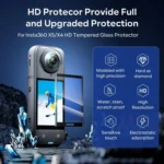 For Insta360 X5 / X4 aMagisn Tempered Glass Screen Protector Anti-Scratch 9H Hardness - Image 2