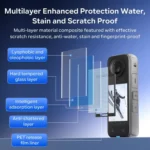 For Insta360 X5 / X4 aMagisn Tempered Glass Screen Protector Anti-Scratch 9H Hardness - Image 5