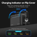 For Insta360 X4 TELESIN Battery Charger Dual Battery Storage Charging Case - Image 7