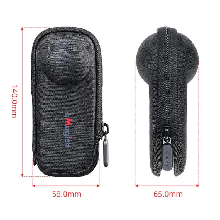 TBD06060257_10.webp For Insta360 X5 Camera aMagisn Storage Bag Hard Shell Protective Case with Carabiner Clip - Image 11