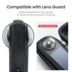 For Insta360 X5 Camera aMagisn Storage Bag Hard Shell Protective Case with Carabiner Clip - Image 5