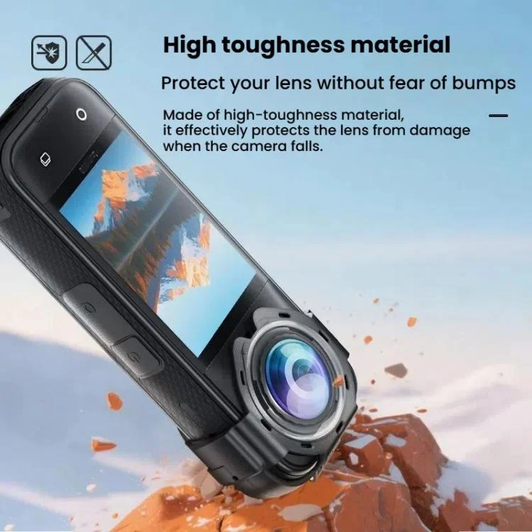TBD06060264_5.webp For Insta360 X5 Anti-Fog Snap-On Lens Protector Durable Glass Cover - Image 6