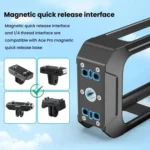 For Insta360 X5 Plastic Protective Frame Magnetic Quick-Release Camera Cage Expansion Bracket - Image 4
