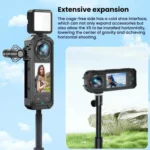 For Insta360 X5 Plastic Protective Frame Magnetic Quick-Release Camera Cage Expansion Bracket - Image 5
