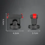 For Osmo Action 3 / 4 / 5 Pro Flymile AC5003 Magnetic Head Quick Release Base - Image 12