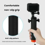 Buoyant Anti-Sink Dive Handle With Dual Cold Shoe Mounts for Action Cameras - Image 5