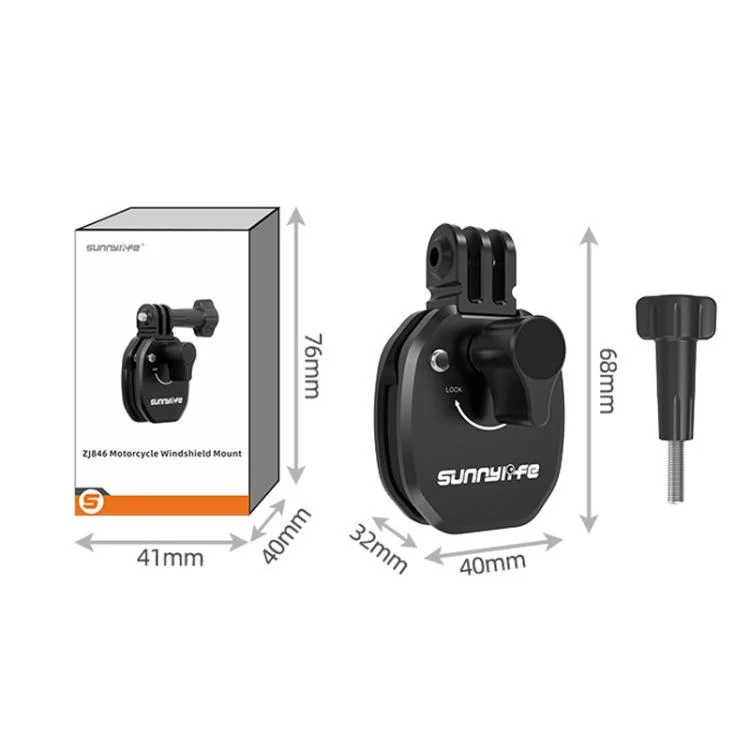 TBD06060355_B7.webp Sunnylife ZJ846 Sports Camera Universal Mount Motorcycle Windshield Clip - Image 8
