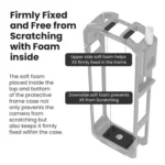 aMagisn Metal Cage for Insta360 X5 Wind Noise Reduction, Shockproof Mount with Dual Cold Shoe - Image 9