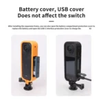For Insta360 X5 360 Camera CQT Expandable Protective Cage Shockproof Case - Image 6