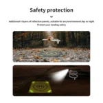 CQT 55cm Universal Reflective Drone Landing Pad Dual-Sided Waterproof Foldable Mat with Ground Pegs - Image 4