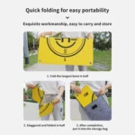 CQT 55cm Universal Reflective Drone Landing Pad Dual-Sided Waterproof Foldable Mat with Ground Pegs - Image 8