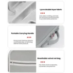 For DJI Mavic 4 Pro Fly More Combo / Creator Combo Carrying Case Durable PU Crossbody Shoulder Bag - Image 7