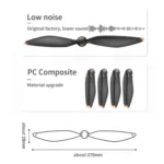 For DJI Mavic 4 Pro Drone RCSTQ Low-Noise Quick-Release Propellers Replacement Blades - Image 7