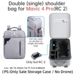 For DJI Mavic 4 Pro / RC 2 Backpack Shoulder Bag EVA Carrying Case - Image 2