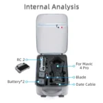 For DJI Mavic 4 Pro / RC 2 Backpack Shoulder Bag EVA Carrying Case - Image 3