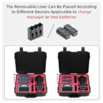 For DJI Mavic 4 Pro Fly More Combo RC 2 Explosion-Proof Box EVA Shockproof Storage Case With Shoulder Strap - Image 5