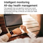 Blood Oxygen / Sleep / Heart Rate Health Monitoring Smart Watch Square Sports Double Strap Watch - Image 12