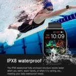 Blood Oxygen / Sleep / Heart Rate Health Monitoring Smart Watch Square Sports Double Strap Watch - Image 14