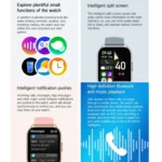 Blood Oxygen / Sleep / Heart Rate Health Monitoring Smart Watch Square Sports Double Strap Watch - Image 15