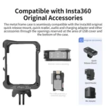 For Insta360 Ace Pro 2 / Ace Pro Camera AMagisn Quick Release Metal Cage Horizontal & Vertical Shooting Protective Frame - Image 11