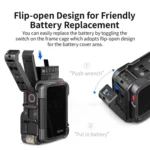 For Insta360 Ace Pro 2 / Ace Pro Camera AMagisn Quick Release Metal Cage Horizontal & Vertical Shooting Protective Frame - Image 5