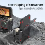 For Insta360 Ace Pro 2 / Ace Pro Camera AMagisn Quick Release Metal Cage Horizontal & Vertical Shooting Protective Frame - Image 9