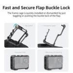 For Insta360 Ace Pro 2 / Ace Pro Camera AMagisn Quick Release Metal Cage Horizontal & Vertical Shooting Protective Frame - Image 10