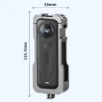 For Insta360 X5 HEPAIL AC-81 Metal Rabbit Cage Extended Protective Frame - Image 4
