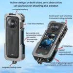For Insta360 X5 HEPAIL AC-81 Metal Rabbit Cage Extended Protective Frame - Image 5