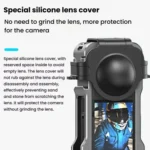 For Insta360 X5 HEPAIL AC-81 Metal Rabbit Cage Extended Protective Frame - Image 9