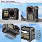 For DJI Osmo Action 5 Pro / 4 / 3 HEPAIL AC70 Metal Rabbit Cage - Image 7