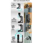Sunnylife MJ996 Sports Camera Multi-Axis Rotating Magnetic Mount - Image 14