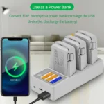 For DJI Flip Drone YX 3-Channel Battery Charger with Color LCD Screen Smart Charging Hub - Image 4