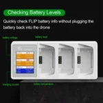 For DJI Flip Drone YX 3-Channel Battery Charger with Color LCD Screen Smart Charging Hub - Image 6