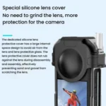 For Insta360 X3 HEPAIL AC62 Metal Rabbit Cage Magnetic Suction Horizontal Vertical Protective Frame - Image 5