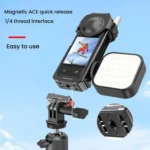 For Insta360 X3 HEPAIL AC62 Metal Rabbit Cage Magnetic Suction Horizontal Vertical Protective Frame - Image 6