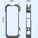 For Insta360 X3 HEPAIL AC62 Metal Rabbit Cage Magnetic Suction Horizontal Vertical Protective Frame - Image 10