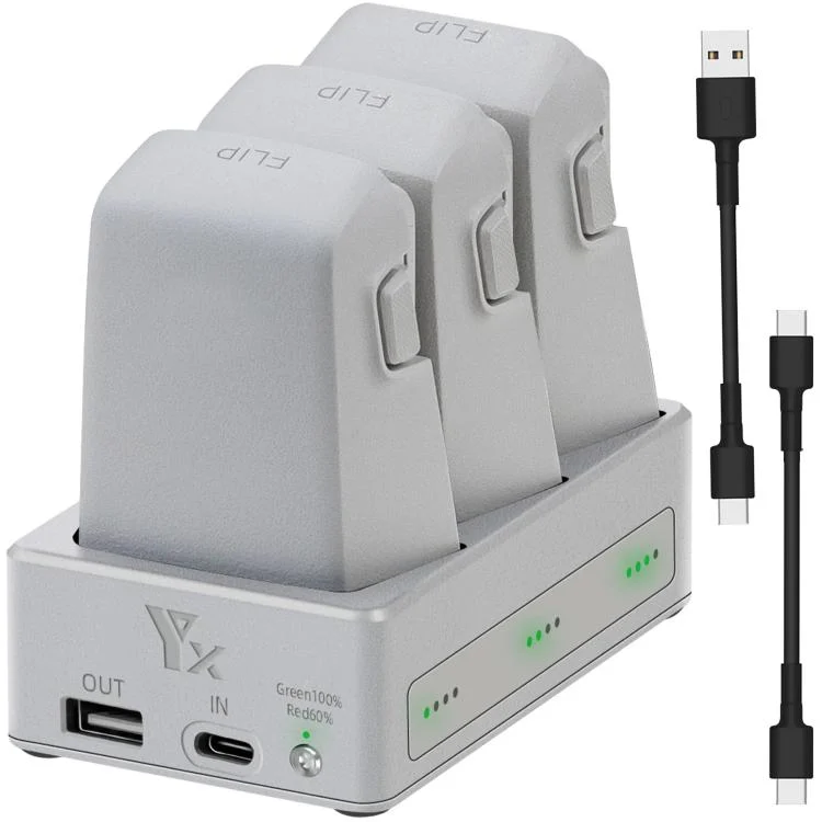 For DJI Flip YX 3-Way Charger Bidirectional Battery Management System