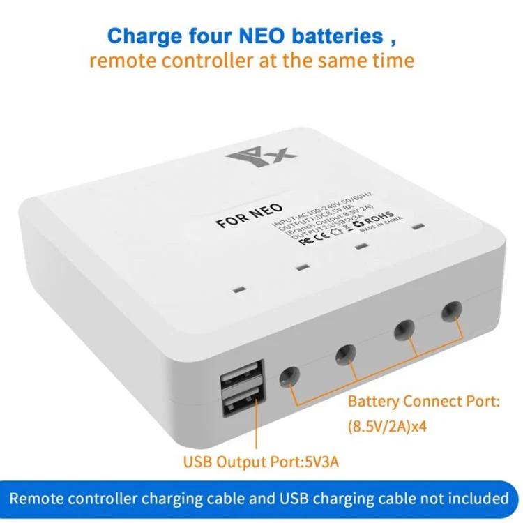 TBD06060820_B2.webp For DJI Neo Drone YX 4-port Battery Charger Charging Hub - Image 3