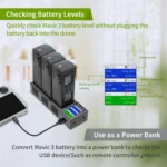 For DJI Mavic 3 YX Battery Charger Discharger Hub 3-in-1 Smart Charging Station With Color Screen - Image 7