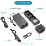For DJI Mavic 3 YX Battery Charger Discharger Hub 3-in-1 Smart Charging Station With Color Screen - Image 8
