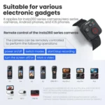 aMagisn Wireless Bluetooth Remote Control for Insta360, GoPro Hero Cameras & Smartphones - 50m Long Range - Image 7