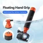 aMagisn Universal Floating Hand Grip for Action Cameras with Triple Claw & 1/4-inch Screw Mount - Image 2