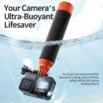 aMagisn Universal Floating Hand Grip for Action Cameras with Triple Claw & 1/4-inch Screw Mount - Image 4